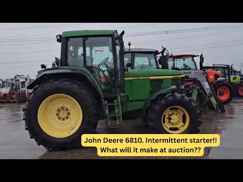 Tractor Auction! John Deere 6810 intermittent starter!!!!