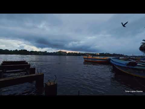 Boatyard Evening Time-Lapse | Perfect Relaxation Music at River