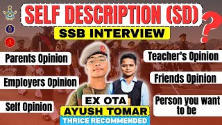 Self Description Test (SDT) in SSB Interview | SSB Psychology #ssbinterviewpreparation #army