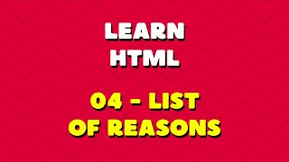04 HTML interactive course  - List of reasons