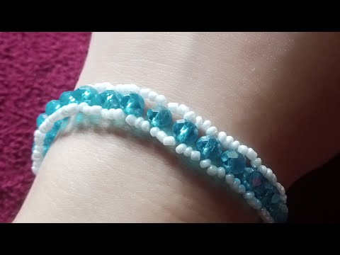 DIY easy beaded bracelet tutorial | beaded bracelet step by step tutorial | beads bracelet #beadsdiy
