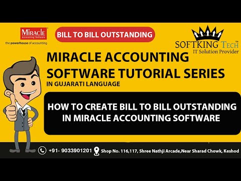 How to create Bill to Bill Outstanding in Miracle Accounting Software