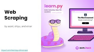 ACM Hack | learn.py: Web Scraping