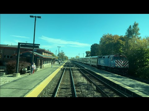 Metra UP-NW Cabride! Mt prospect - Chicago OTC #metra #railroad #youtube #metratrain #trainvideo