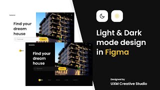 Light & Dark Mode Design in #Figma #UIDesign #UIUX