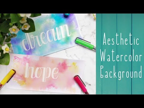 [PART 2] Watercolor Background for Lettering | Simple and Aesthetic Background