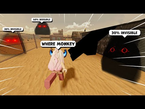 ROBLOX Evade Funny Moments #8 (Invisible Monkey)