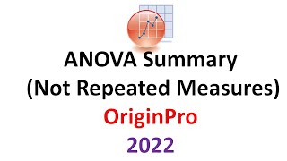ANOVA Summary in Origin Pro