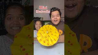 My Sister Vs Me : Who will make the best Mini Umbrella #shorts