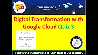 [2024] Digital Transformation with Google Cloud [Quiz 3] Answers [Quiz] #googlecloudskillsboost