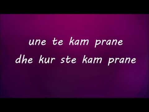 Votra - Kur te kam pran (Lyrics/Tekst)