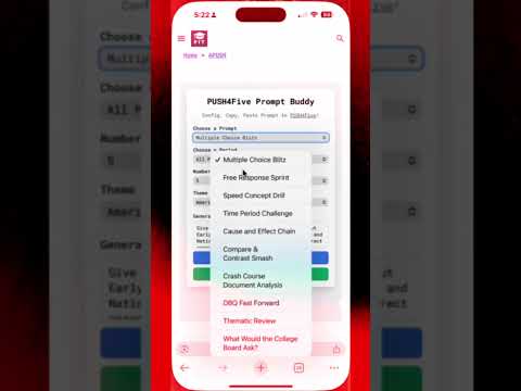 Crush APUSH in 1 Min with Prompt Buddy + PUSH4Five GPT! 📚🚀