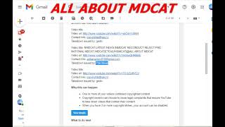 NMDCAT|NATIONAL MDCAT |MDCAT RECONDUCT|REJECT PMC |MY CHANNEL DISABLED BY YOUTUBE |@ALL ABOUT MDCAT