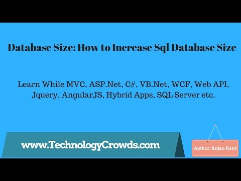Database Size: How to Increase Sql Database Size