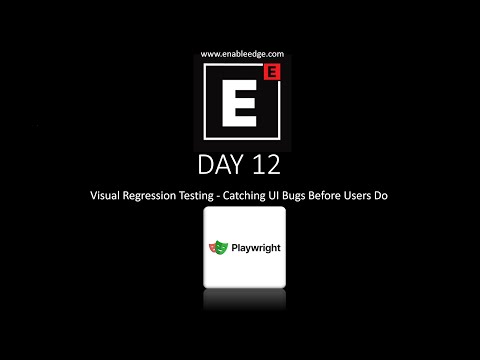 Playwright framework Day 12  | Visual Regression Testing - Catching UI Bugs Before Users Do