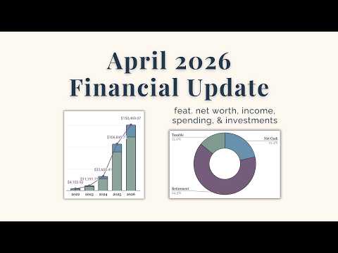 April Financial Update! | Net Worth, Income, Spending | 27 yo DINK couple