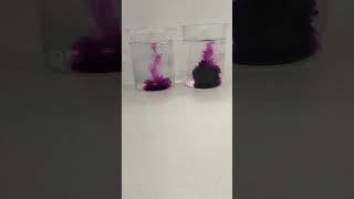 Diffusion | Potassium Manganate (VII) Hot & Cold #chemistry #experiment