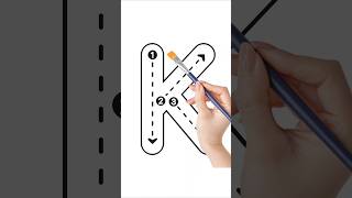 ✏️ How to Write the Letter K | Easy ABC Writing for Kids 🧠✨ #Shorts