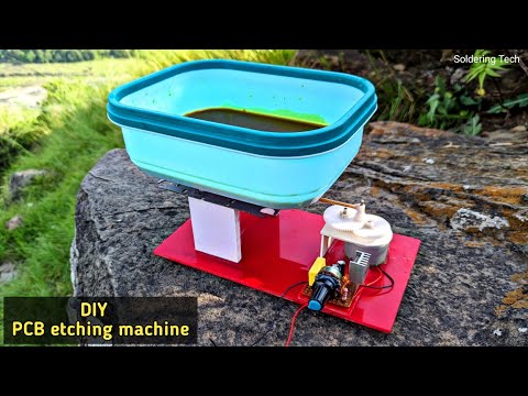 How to make shaker for (PCB etching) | Diy low cost PCB etching machine from trash | Old DVD room