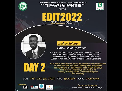 EDIT CONFERENCE DAY 2 | LINUX, CLOUD OPERATION & KUBERNETES