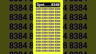 Logically Spot the Hidden out the 8348 #brainchallenge #iqtes #brainteaser
