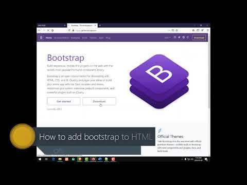 How to add bootstrap to HTML