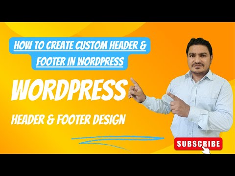 Part 4 How to Create a Custom Header & Footer in WordPress | Custom Header | Custom Footer WordPress