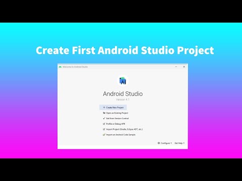 Create First Android Project in android studio 4.1