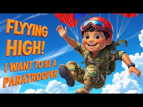 Flying High! I Want to Be a Paratrooper 🪂 | Kids Song #BrightWonderKids  #paratrooper #FlyingHigh