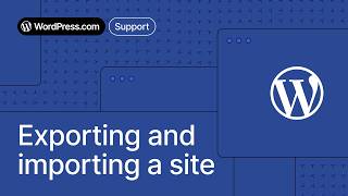 How to export and import your WordPress site