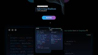 Amazing glowing button. #csstricks #csshacks #tutorials #csswebsite #webdesign