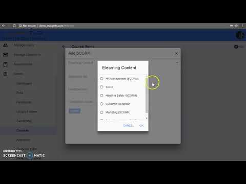 Creating Course Item