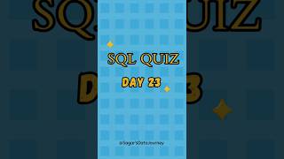 SQL quiz day 23 | what is the stored procedure in MySQL? #sqlforbeginners