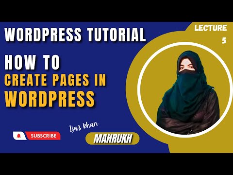 How to create pages in WordPress tutorial || WordPress tutorial for beginners