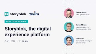 Webinar: Storyblok, the digital experience platform