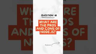 What Are the Pros and Cons of Node.js? #shorts #ytshorts #codewithchitra