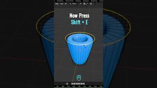 Blender Quick Tips #01: Sharp Edges (Shift + E)  #3d #blender #blender3d #blendertutorial