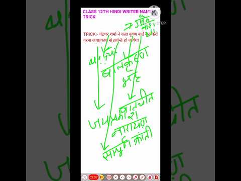 Class 12th Hindi trick #class12th #hinditrick #shorts #viralvideo #short #trending #ytshorts #video
