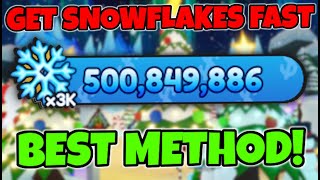 How To Get SNOWFLAKES FAST In Bubble Gum Simulator INFINITY