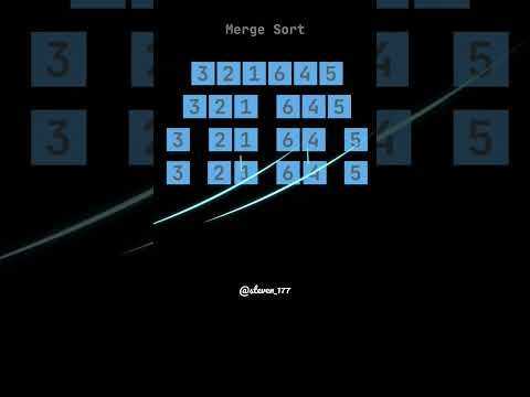 Merge Sort Algorithms ♥️ || #mergesort #sorting #coding #csstudent #engineering