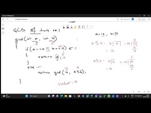 C Program to find the GCD of two numbers using Recursion