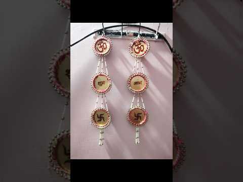 "Shubh Labh Swastik Wall Hanging | Handmade Decoration | DIY #shorts"