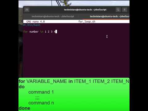 Shell scripting - For loop #shorts #linux