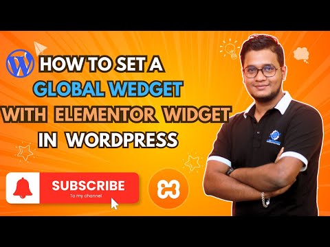 How to set a global widget with Elementor widget in WordPress