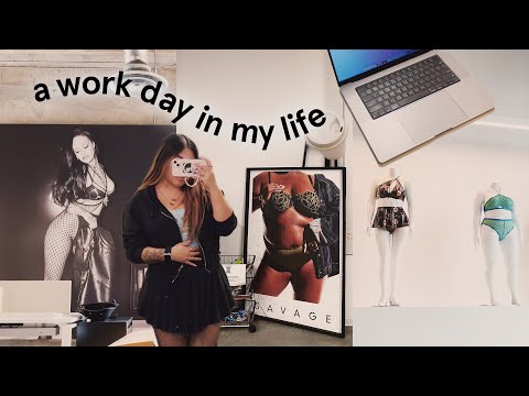 a work day in my life 🖥️ graphic designer at savage x fenty