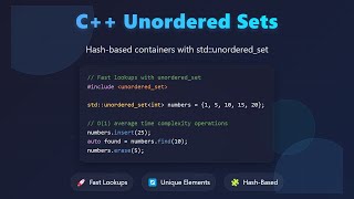 C++ Unordered Sets: Hash-Based Containers for Beginners