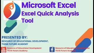 Save The Time By Using Excel Quick Analysis Tool