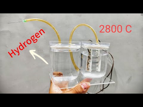 How To Generate Hydrogen from water At Home -  How to make a Simple Hydrogen Generator