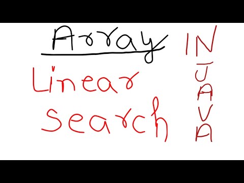 Linear search in Java class X # ICSE