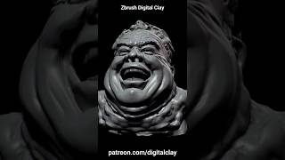 Zbrush Art in 30 seconds - Digital Sculpture 02 #zbrush #sculpting #3d